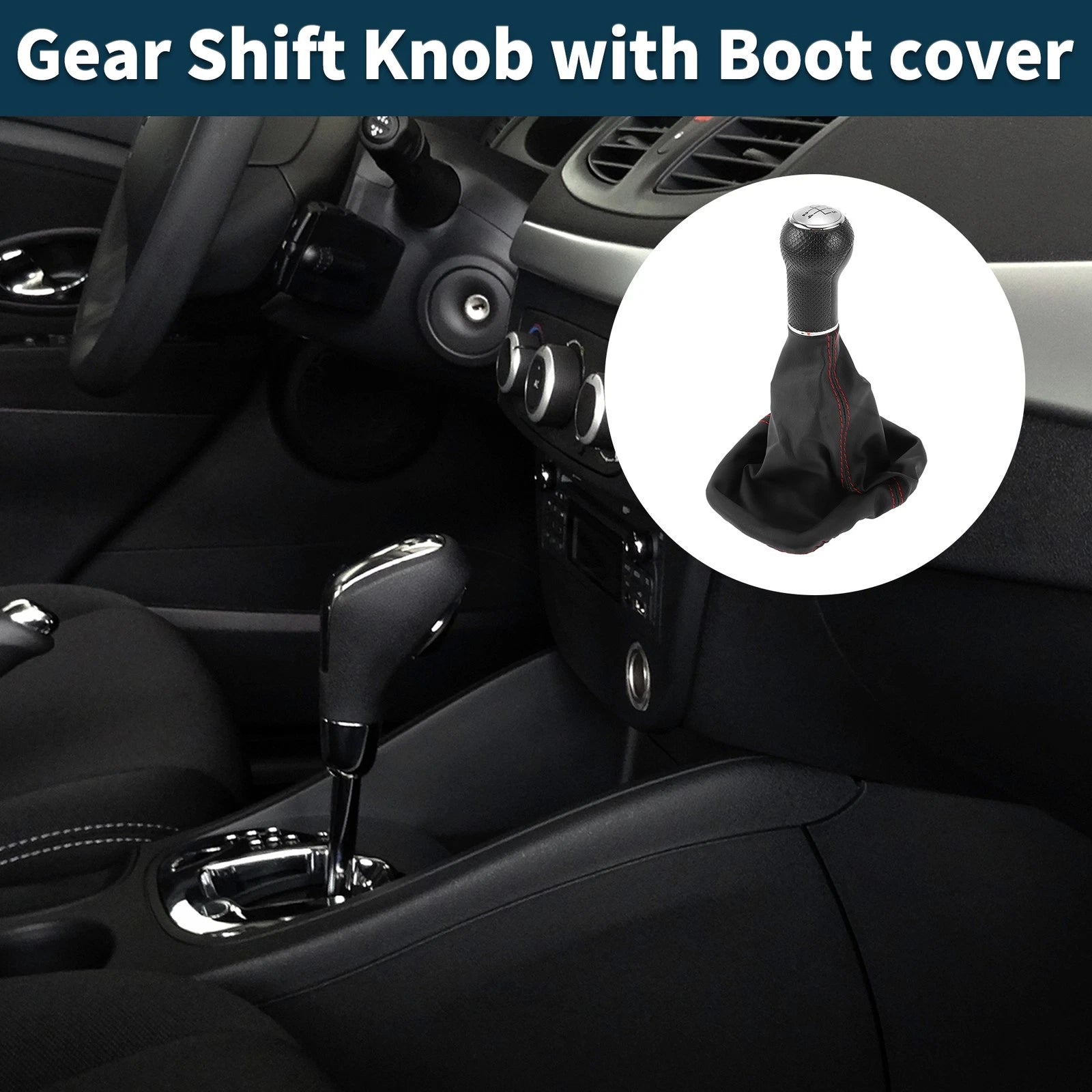 5 Speed Gear Shift Knob with Cover for Volkswagen Golf (1983–1991)