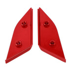 CNC Mirror Block Off Plates Red for Ducati Panigale V4 (2018–2023)