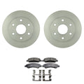Set of 2 Bosch QuietCast Front Rotors & TRW Pro Ceramic Pads for Silverado