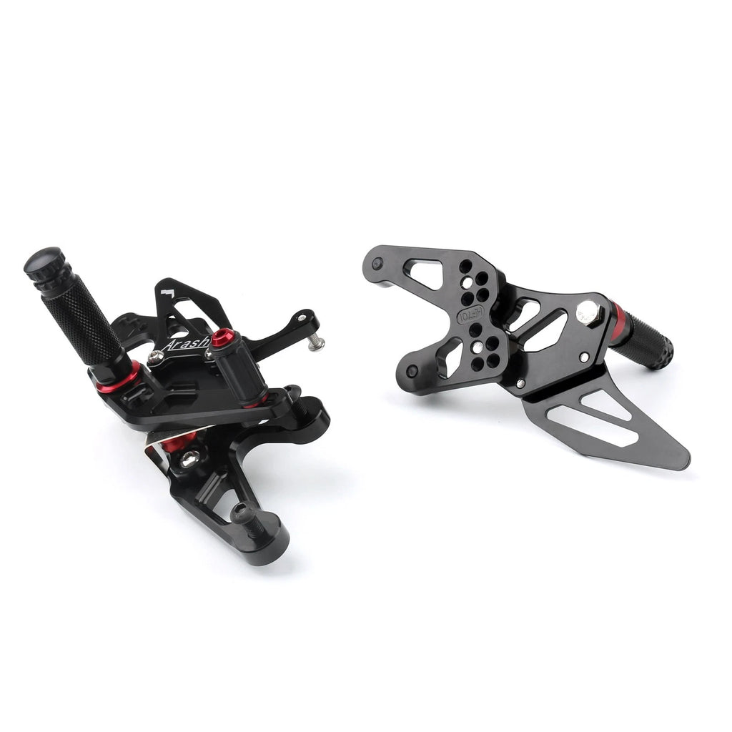 CNC Racing Rearset Footrest Pegs for BMW S1000RR (2015–2018) Black