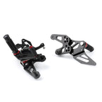 CNC Racing Rearset Footrest Pegs for BMW S1000RR (2015–2018) Black