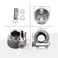 57mm Big Bore Cylinder Kit for GY6 125cc 150cc Engines