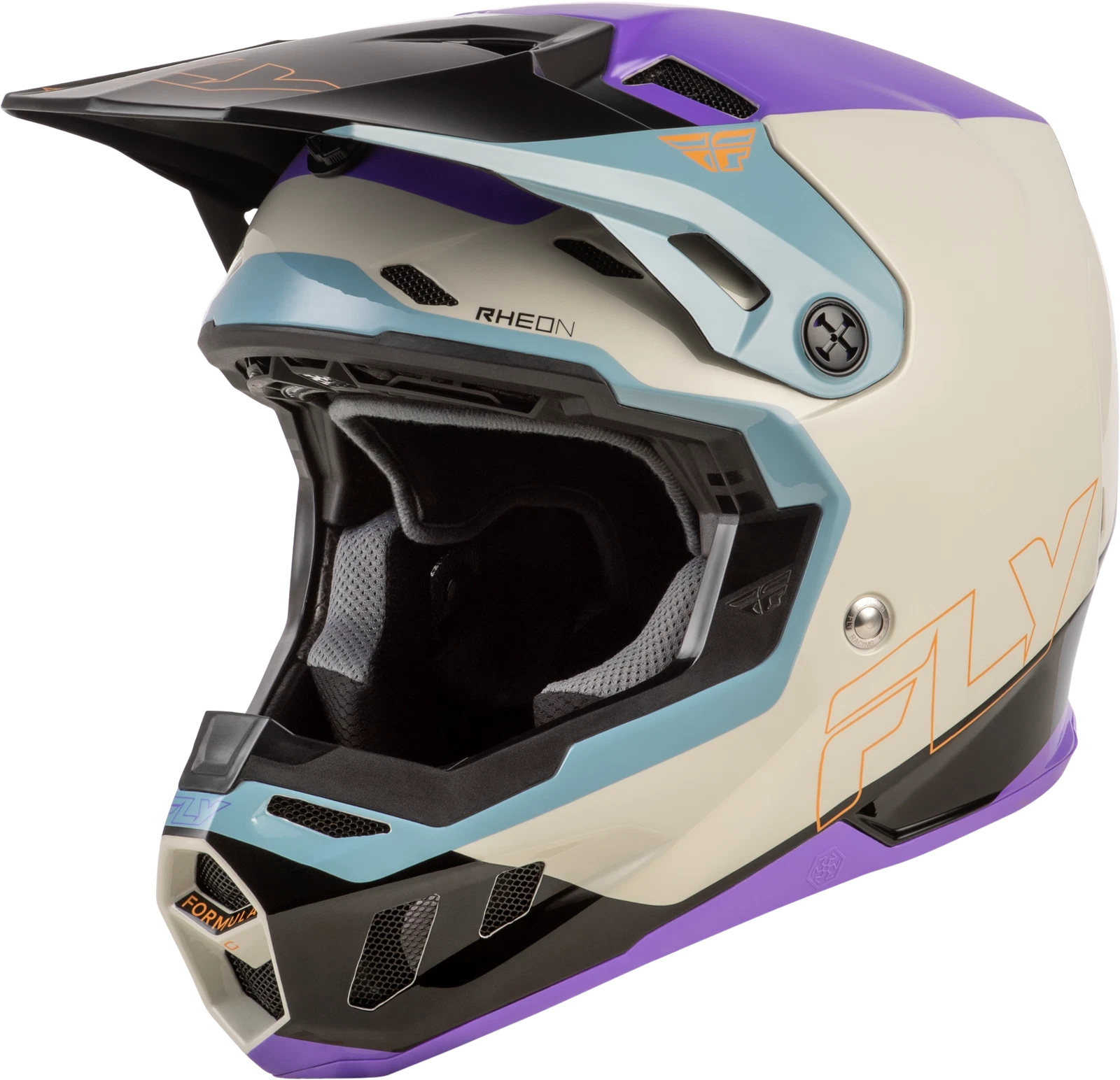Fly Racing Formula CC Offroad Helmet for Large Size (Carbon Grey/Silver)
