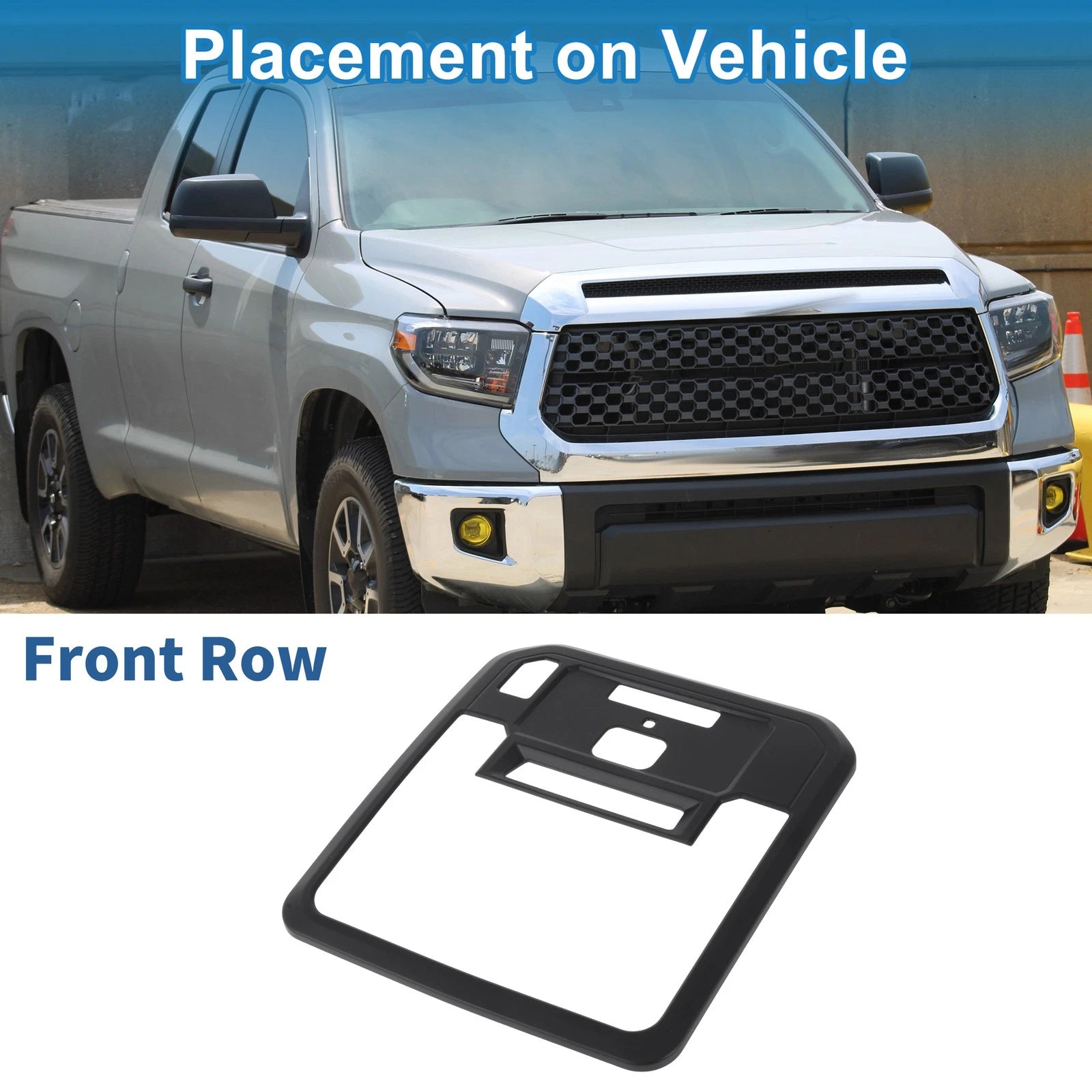 Front Row Headlight Trim Bezel for Toyota Tundra (2022–2023) Matte Black