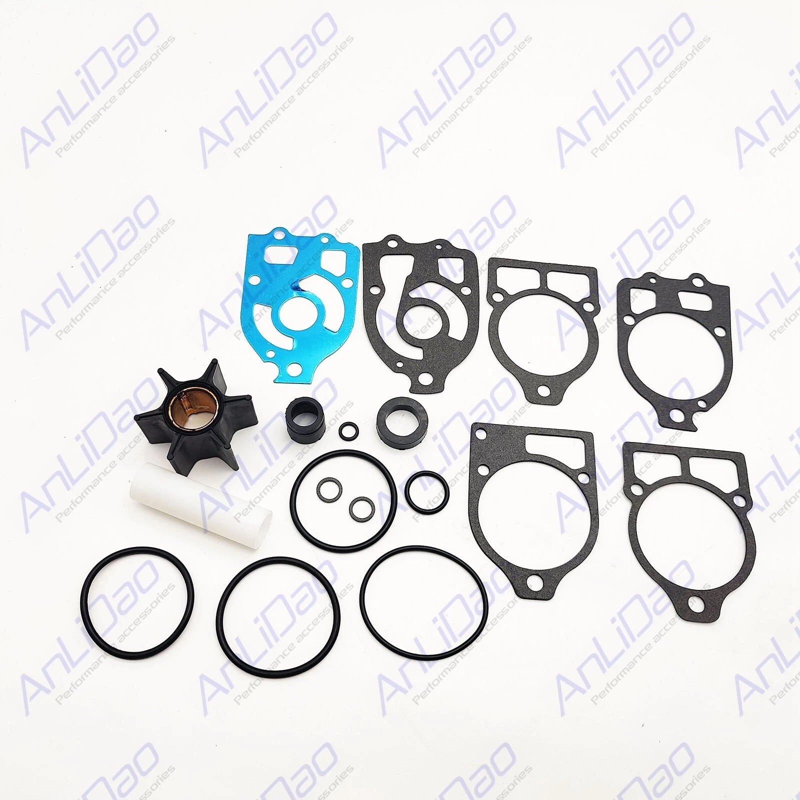 Water Pump Impeller Kit for Mercruiser R MR Alpha Gen 1 (18-3217, 46-96148A5)