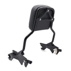 Black Passenger Sissy Bar Backrest for Harley Softail FXFB Fat Boy (2018–2023)