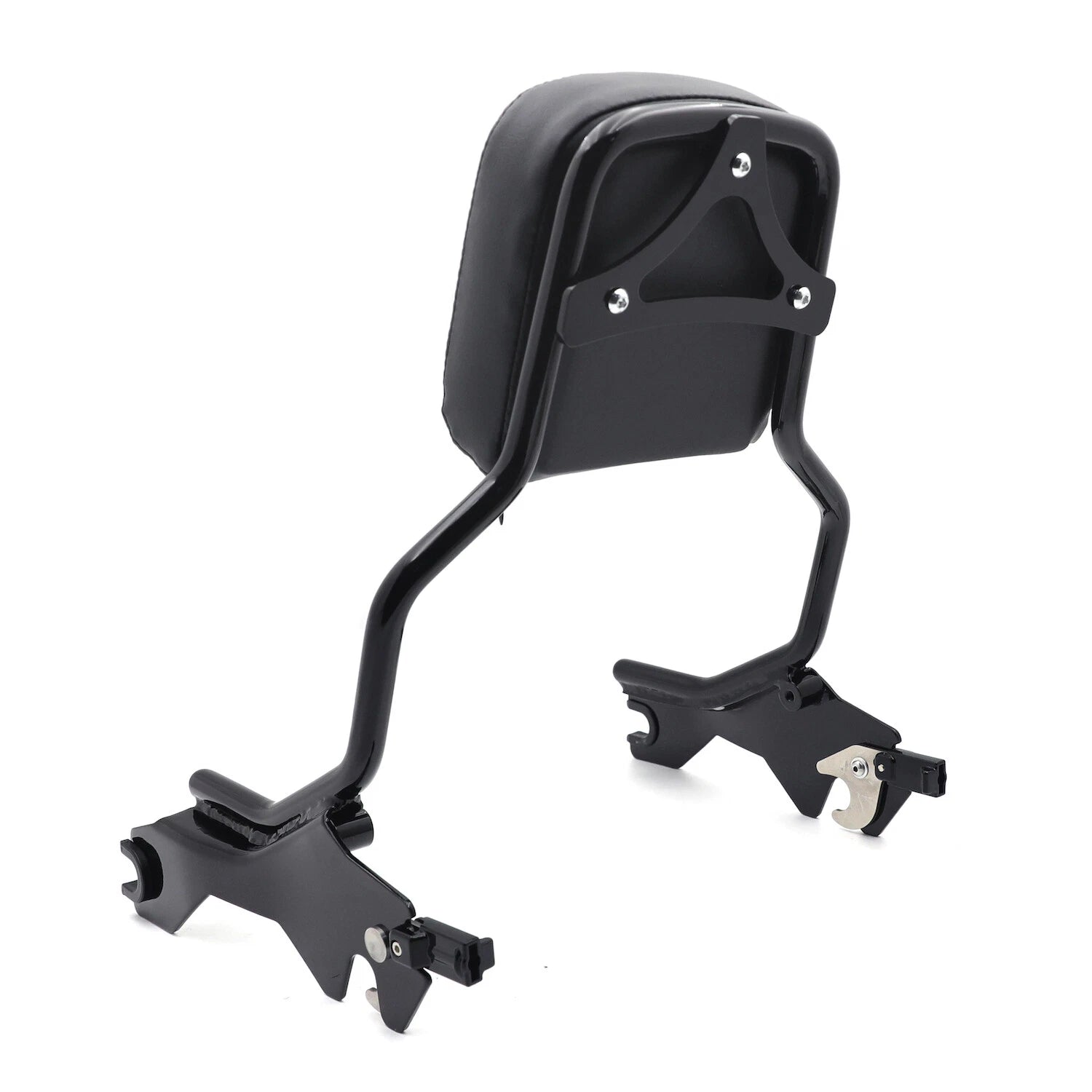 Black Passenger Sissy Bar Backrest for Harley Softail FXFB Fat Boy (2018–2023)