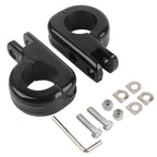 1 1/4" Footpeg Pegs for Harley (Fits Engine Guard Crash Bar)