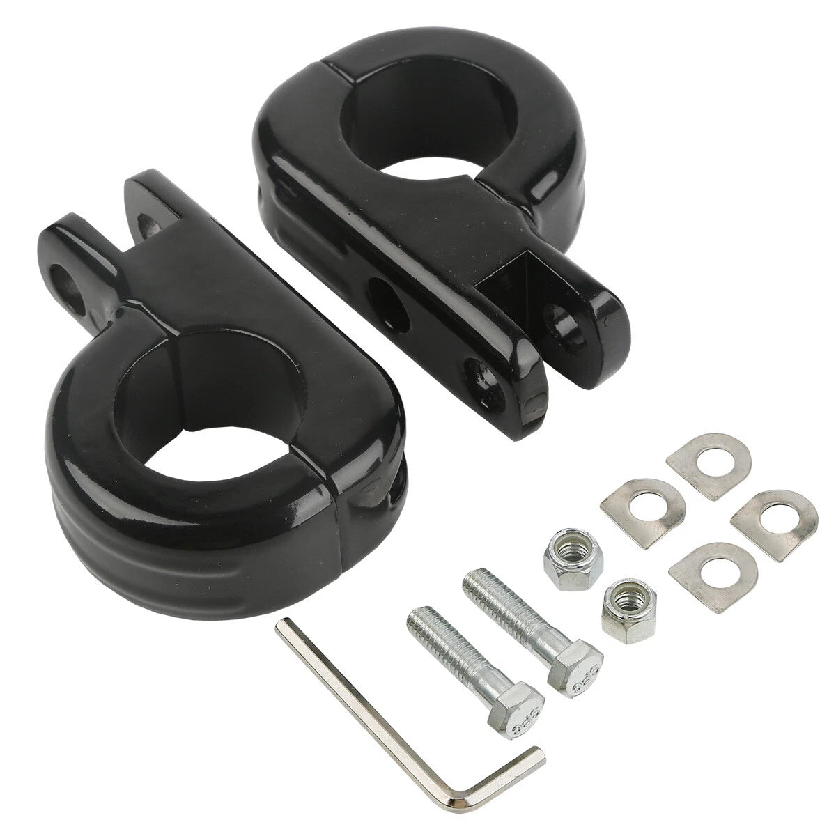 1 1/4" Footpeg Pegs for Harley (Fits Engine Guard Crash Bar)