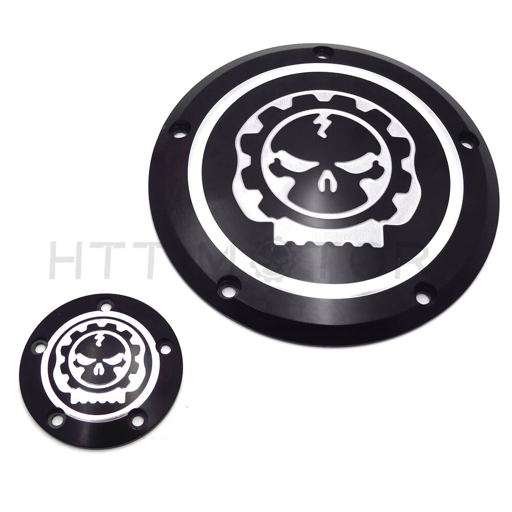 Gear Skull Derby Timer Cover for Harley Dyna Sportster XL 883 1200 (2004–2023)