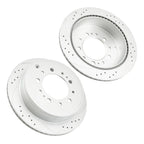 Rear Drilled Slotted Brake Rotors for Toyota Sequoia (2008–2022)