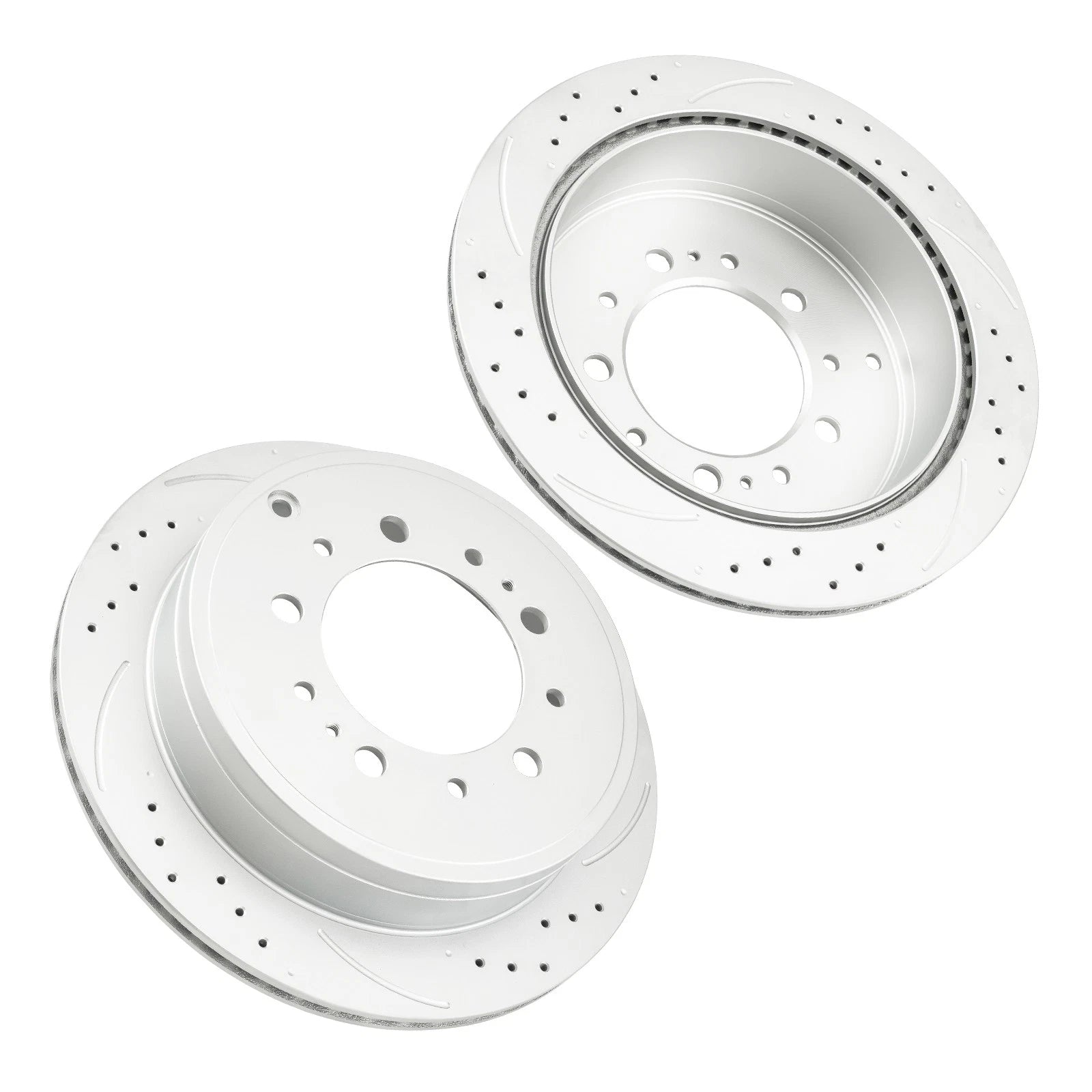 Rear Drilled Slotted Brake Rotors for Toyota Sequoia (2008–2022)