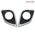 Set of 2 Fog Light Lamp Covers for Toyota Venza (2013–2016) Chrome