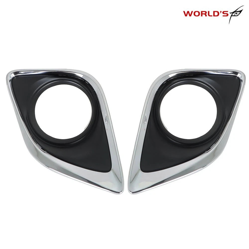 Set of 2 Fog Light Lamp Covers for Toyota Venza (2013–2016) Chrome