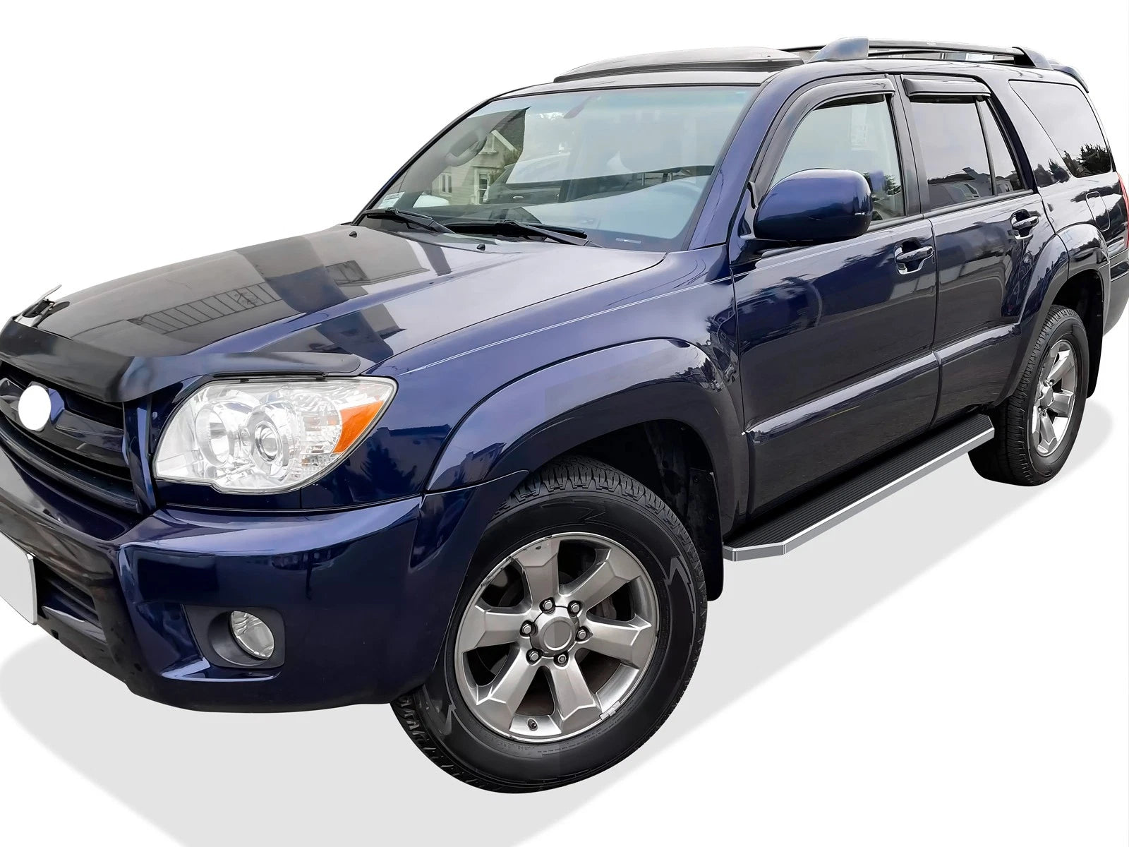 Set of 2 Polished 6" iBoard Side Step Nerf Bars for Toyota 4Runner (2003-2009)