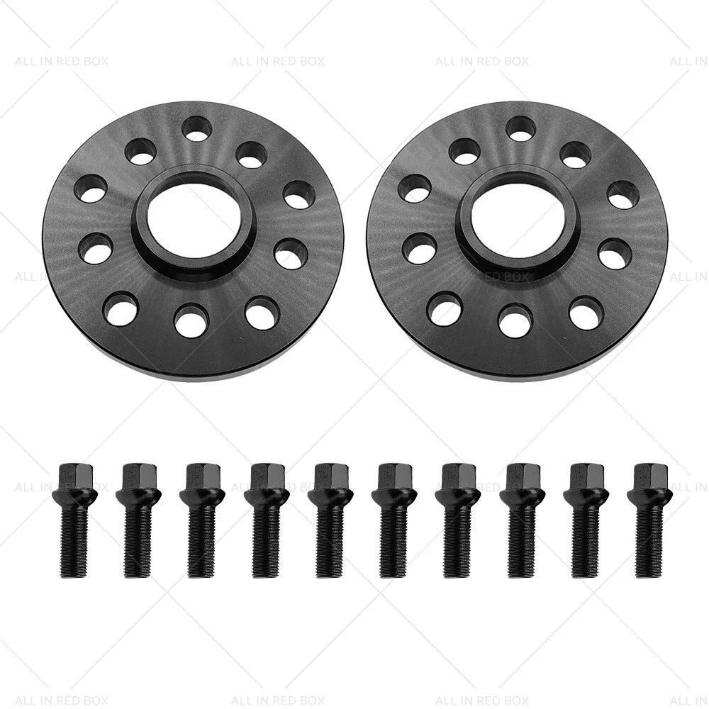 2X 15mm Hubcentric Wheel Spacers 5x112 for VW Golf GTI R R32 (MK4-MK7)