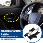 Front Left Inner Door Handle for Hyundai Elantra (2007–2009) No. 826102H000S4