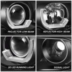 1-Piece Projector Headlights for BMW 740iL 750iL (1995–2001)