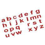 1pc Car Badge Lowercase Alphabet Letter Decals for Vehicle