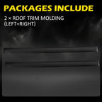 Set of 2 Roof Drip Molding LH & RH for Toyota Venza (2009–2016) ED