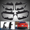 Set of 4 Black Tail Light Bezel Covers for Chevy Camaro (2010–2013)