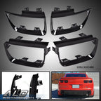 Set of 4 Black Tail Light Bezel Covers for Chevy Camaro (2010–2013)