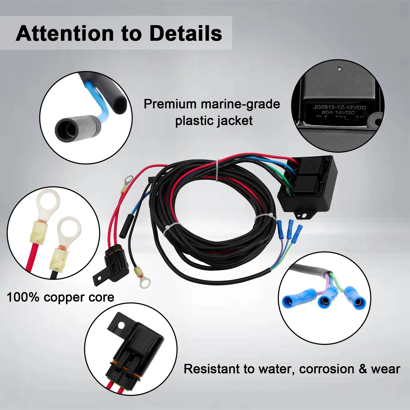 Hydraulic Jack Plate Relay Wiring Harness Kit for Atlas Series