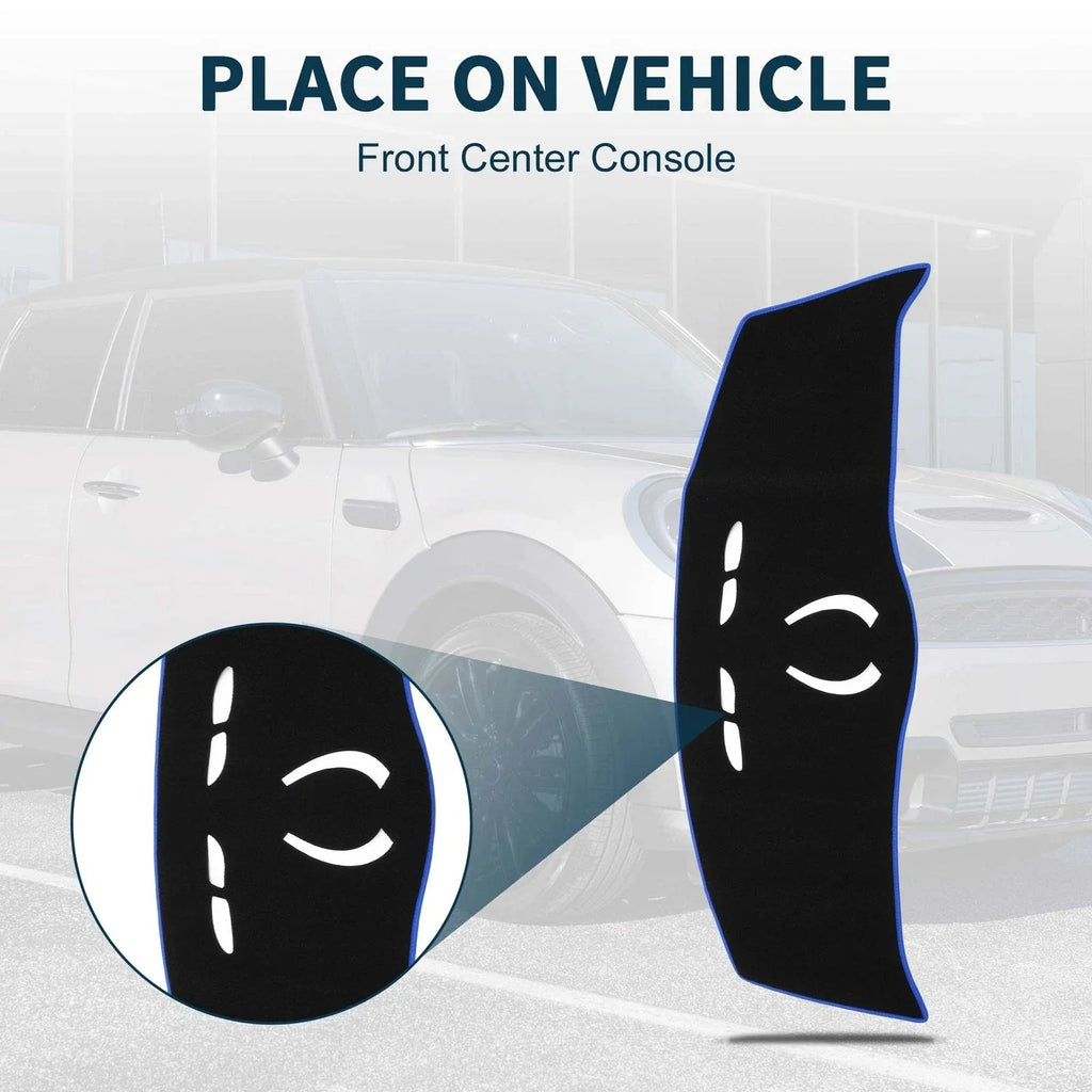 Dash Cover Mat for BMW Mini Cooper (MINI) Black Blue (2014-2024)