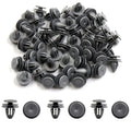 50 x Gray Plastic Car Rivets Bumper Retainer Clips 9mm for Honda
