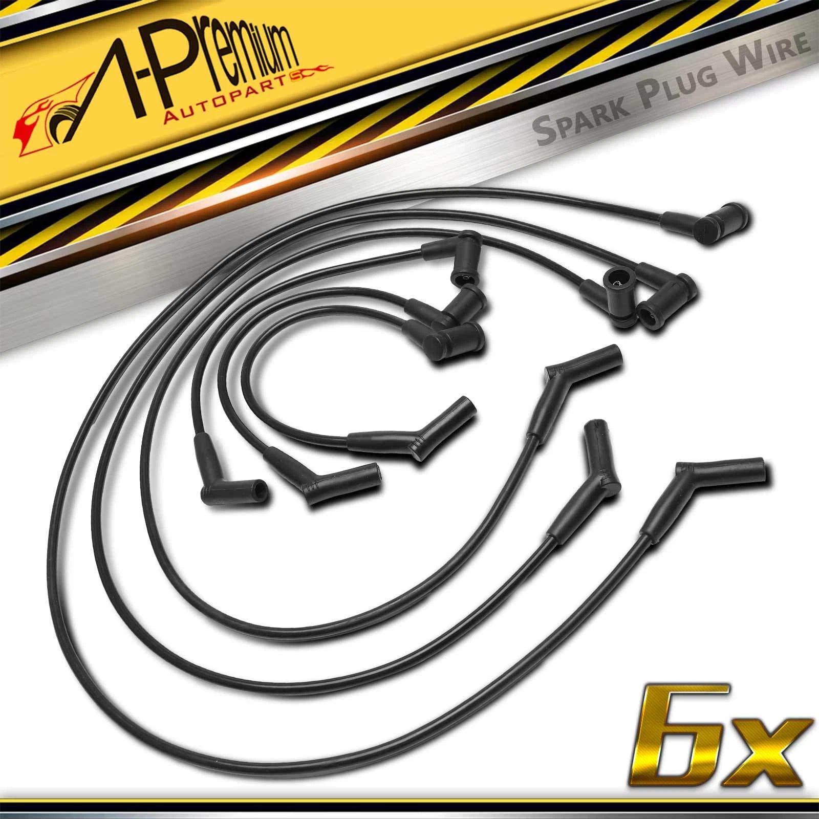 Set of 6 Spark Plug Wire Sets for Ford Mustang (1994–2004)