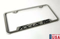 Brushed License Plate Frame with Laser Engraved Emblem for Ford Focus RS (2016–2018)