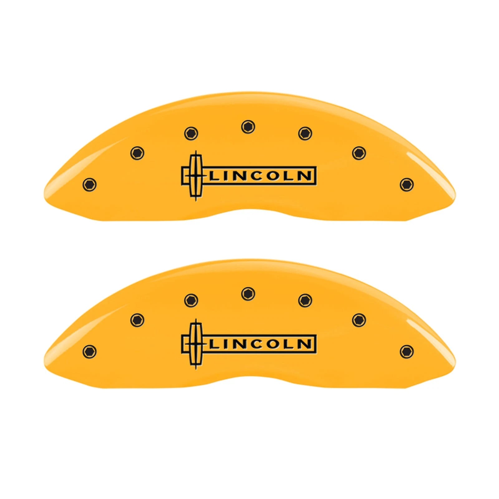 Yellow Brake Caliper Covers for 2016–2018 Lincoln MKX by MGP