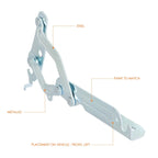 Left Driver Side Steel Engine Hood Hinge for Ford Fiesta (2011–2019)