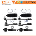 Set of 8 Front Steering Kit Tie Rod Ends Sway Bar for Toyota Tundra Sequoia (2003–2006)