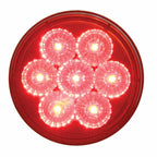 Rear Stainless Center Tail Panel with Red LED Lights for Toyota Hilux (2012–2015)
