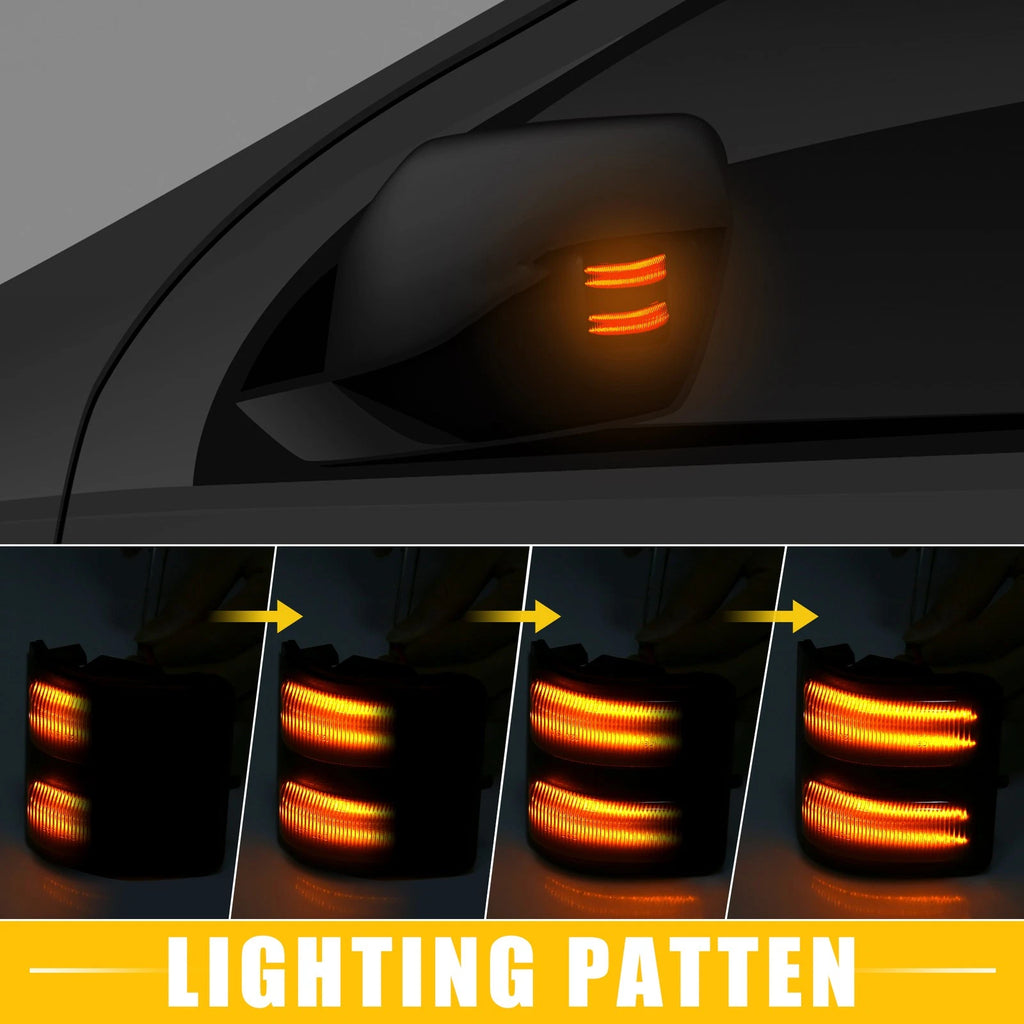 Set of 2 Mirror Turn Signal Lights 7C3Z13776 for Ford F-350 Super 