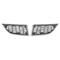 Replacement Gray/Silver Chrome/Painted Plastic Driver Side Grille