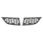 Replacement Gray/Silver Chrome/Painted Plastic Driver Side Grille