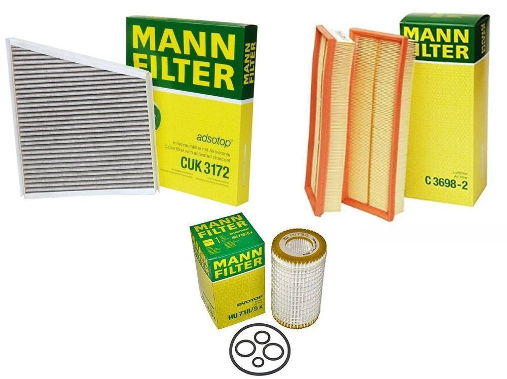 Mann Oil Air Carbon Cabin Filter Kit for Mercedes W211 W219 (2003–2009)