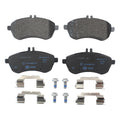 Set of 4 Low-Met Disc Brake Pads for Mercedes R172 W204 (2011–2015)