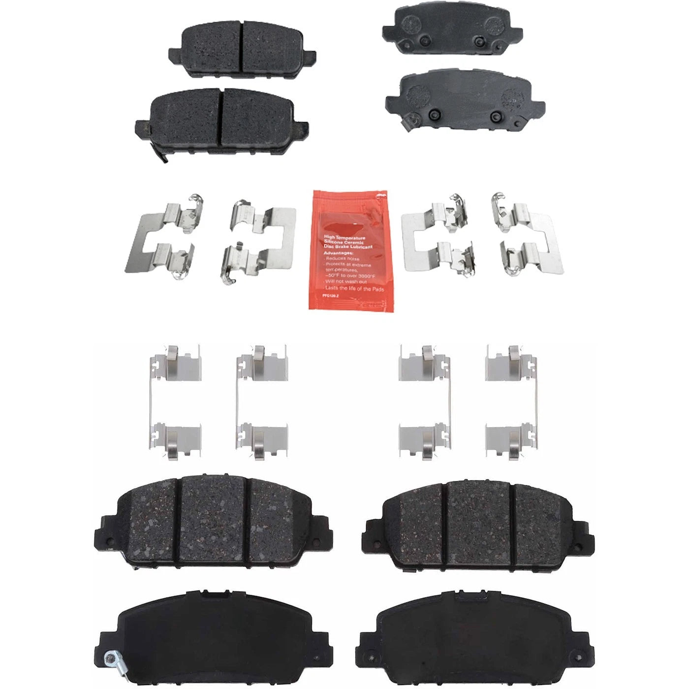 Set of 4 Brake Pads for Honda HR-V (2016–2022)