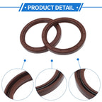 2X Oil Seal Rotary Shaft Seal FKM Rubber 60x75x8mm for Various Models 