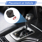 Set of 1 Gear Shift Knob Cover for Toyota CH-R (2017–2021) Black Carbon Fiber Red