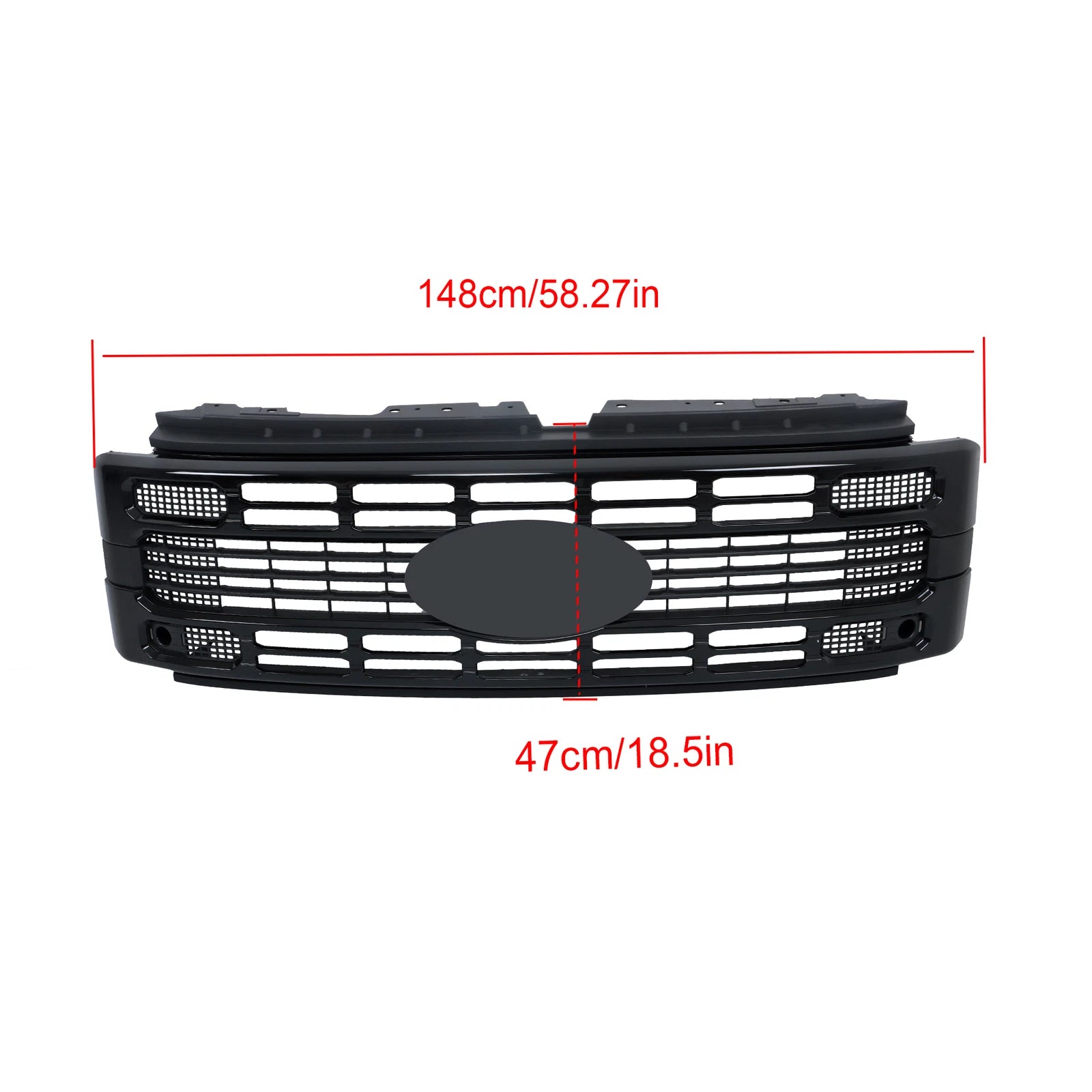 Front Grille for Ford F250 XL/XLT (2023-2024) Glossy Black