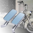 Rectangle Motorcycle Mirrors for Harley Cruiser Bobber Chopper Softail Sportster