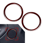 Door Loud Speaker Ring Cover Trim for BMW 3 Series E36 (1991–1999) Red Wood Grain