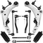 12pc Front Lower Control Arm Tie Rod Sway Bar Kit for Nissan Maxima (2009–2014)