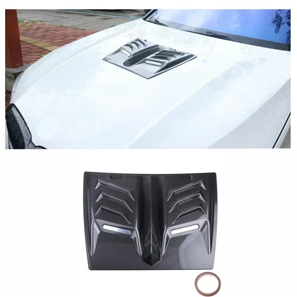 Carbon Fiber ABS Hood Vent Scoop Cover for Car (No Year Specified)