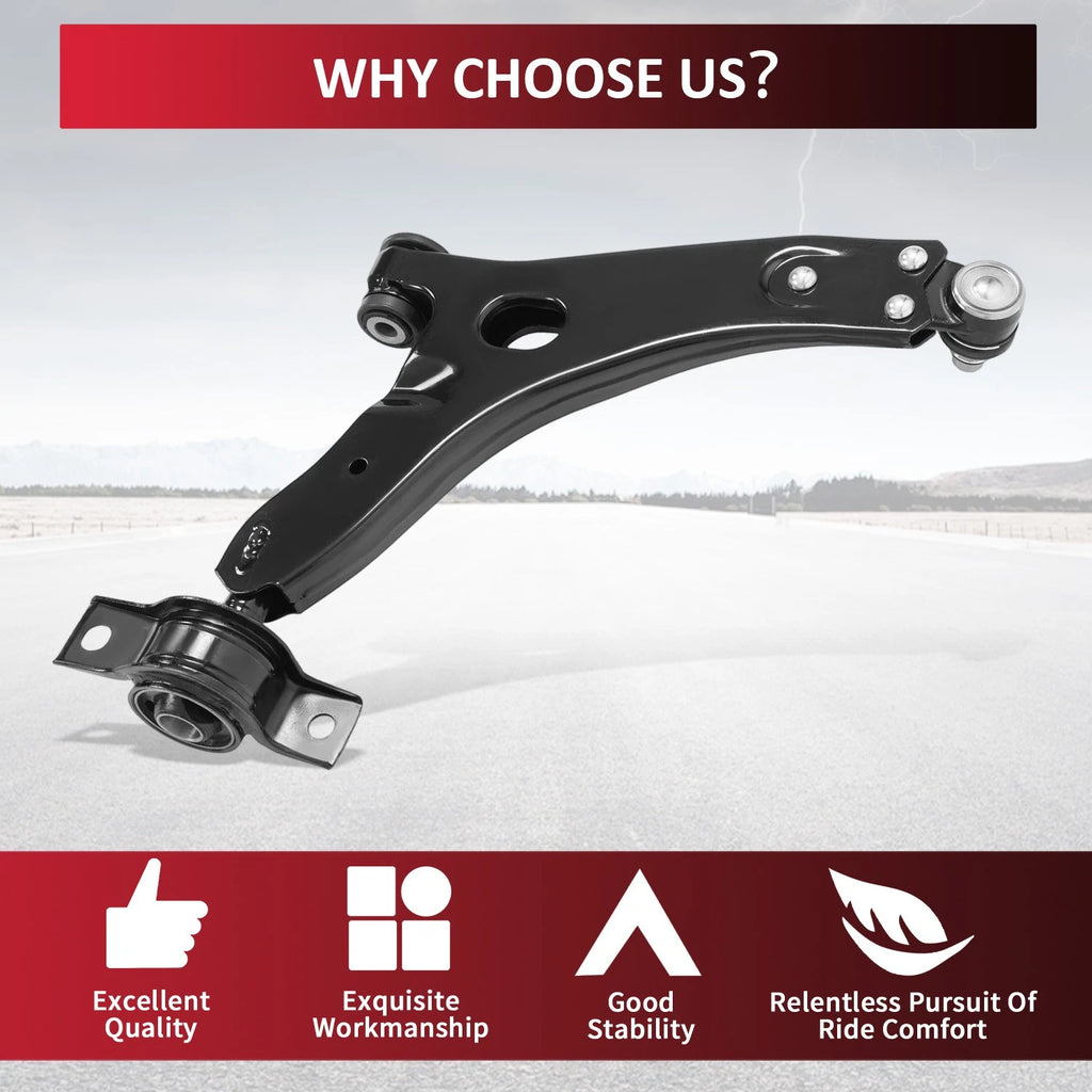 Front Left Lower Control Arm w/ Ball Joints for Ford Focus (2006–2011)
