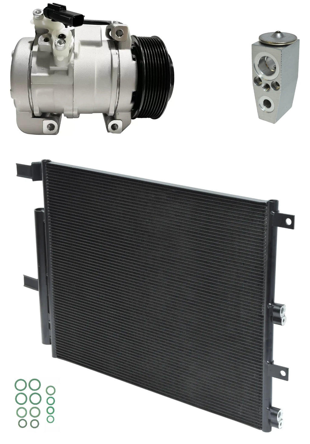 A C Compressor Kit With Condenser for Ram 2500 6.7L Turbo (2015–2015)